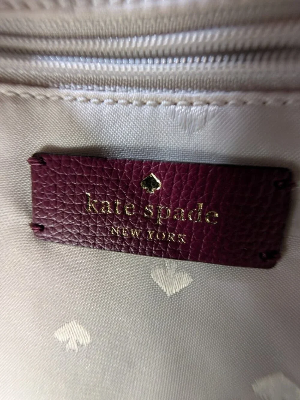 Kate Spade Darcy Flap Backpack Grain Leather WKR00548 Burgundy Drawstring